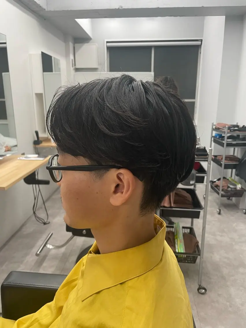 ショート パーマ メンズ カット パーマ 社会人向けパーマ 北千住No.1林和輝のヘアスタイル