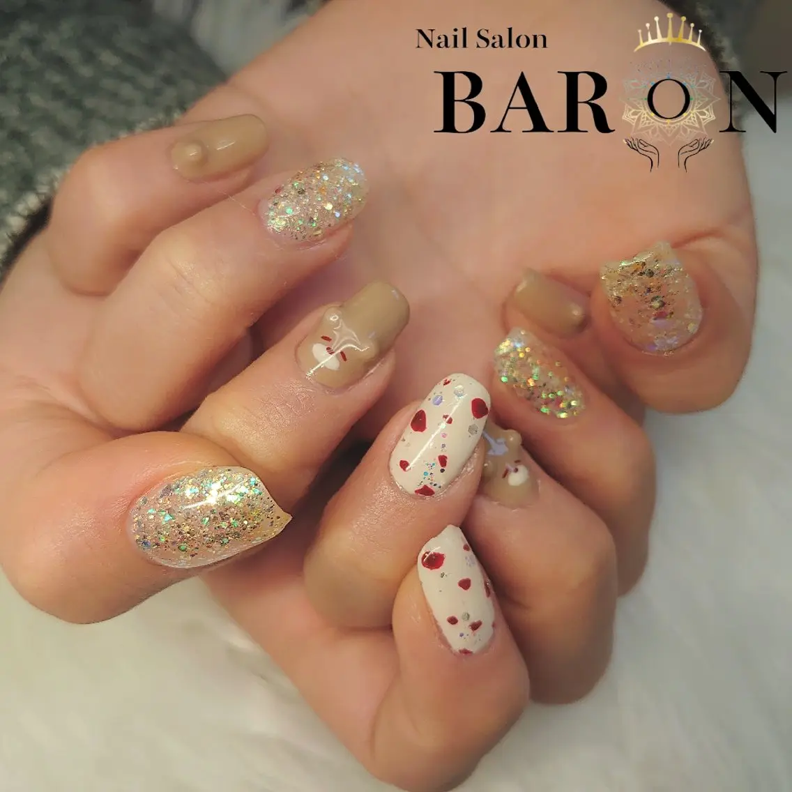 ネイル ラメ(グリッター) ワンカラーネイル ♛BARON♛ AOIのネイルデザイン