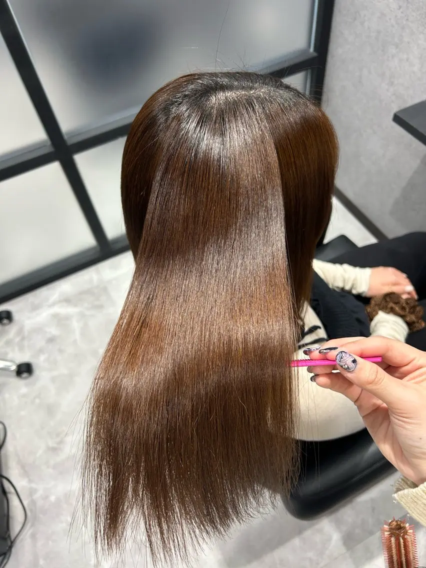 ミディアム トリートメント 佐野 彩音のヘアスタイル