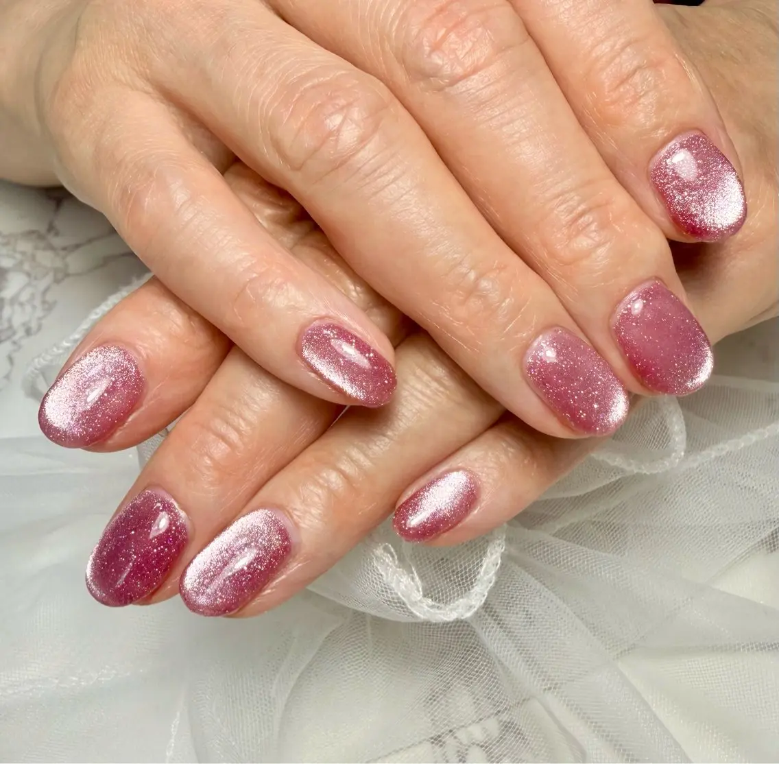ネイル アートネイル チークネイル フラッシュネイル フラッシュマグ フレンチネイル Mai’s nailのネイルデザイン