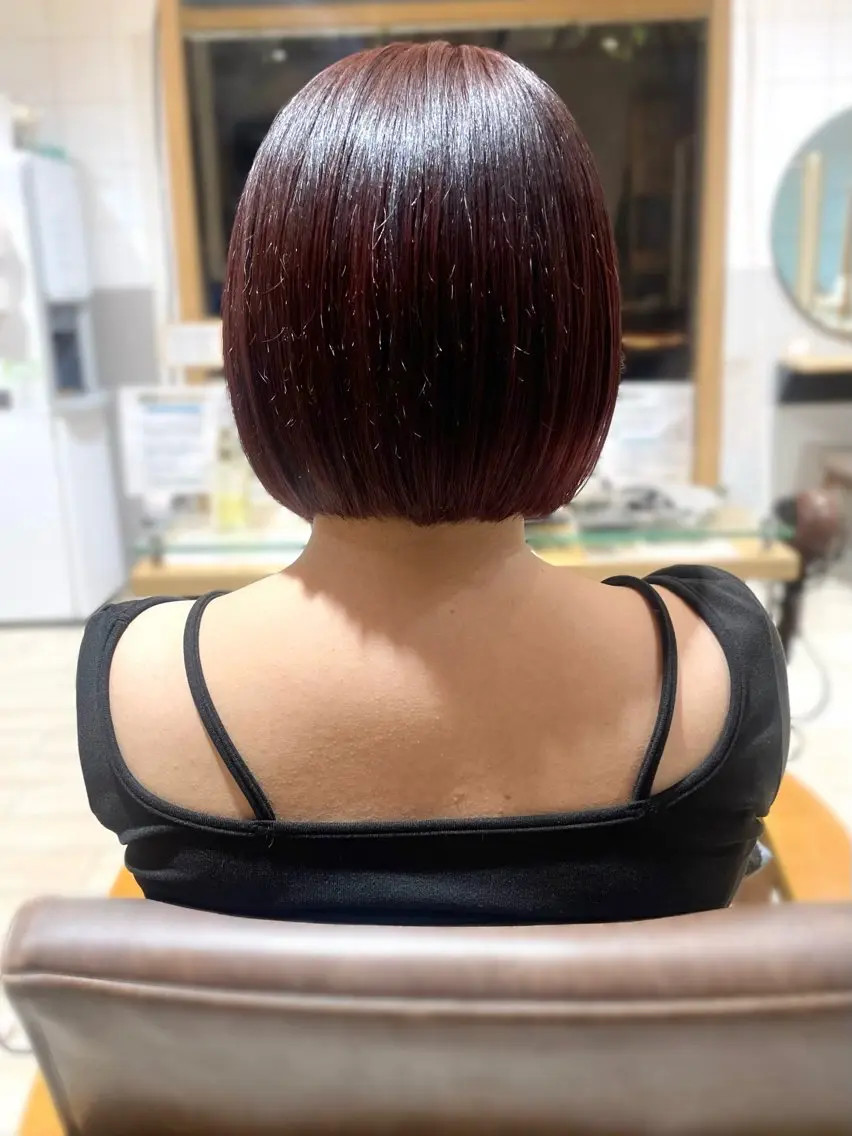 ショート カラー ボブ カット ヘアカラー トリートメント 🍬kanami 🍬ボブ/暖色カラーのヘアスタイル