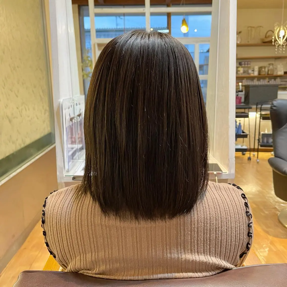 ミディアム 縮毛矯正 トリートメント 梶谷 和希のヘアスタイル