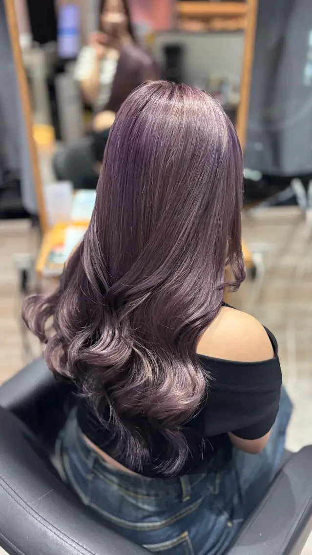 ロング カラー カット ヘアカラー 透明感カラー✨ Marin♡のヘアスタイル