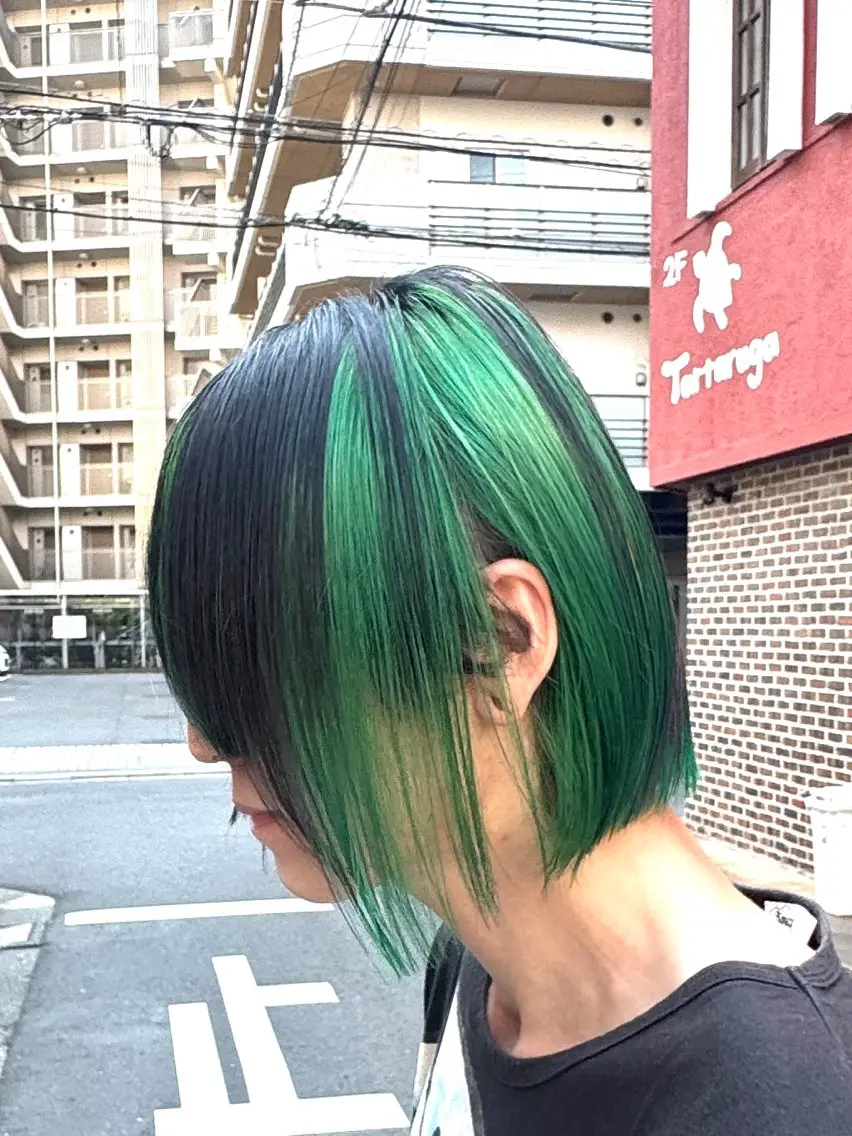 ミディアム カラー 田中 真樹のヘアスタイル