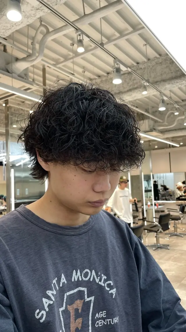 パーマ メンズ カット パーマ fifth 阿部楓のヘアスタイル