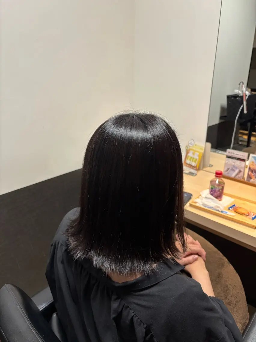 ミディアム カラー アッシュ ブラウンカラー ダークブラウン 🌸石間伏 愛理🌸のヘアスタイル