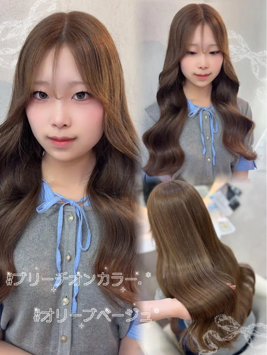 ロング カラー ヘアカラー トリートメント 🫧Ess 🎀chihinaのヘアスタイル