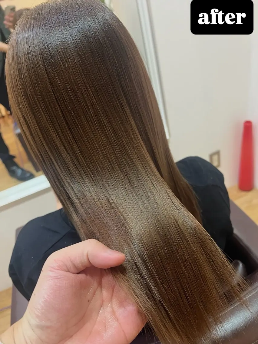 ミディアム カラー ヘアカラー 堀井 凌平のヘアスタイル