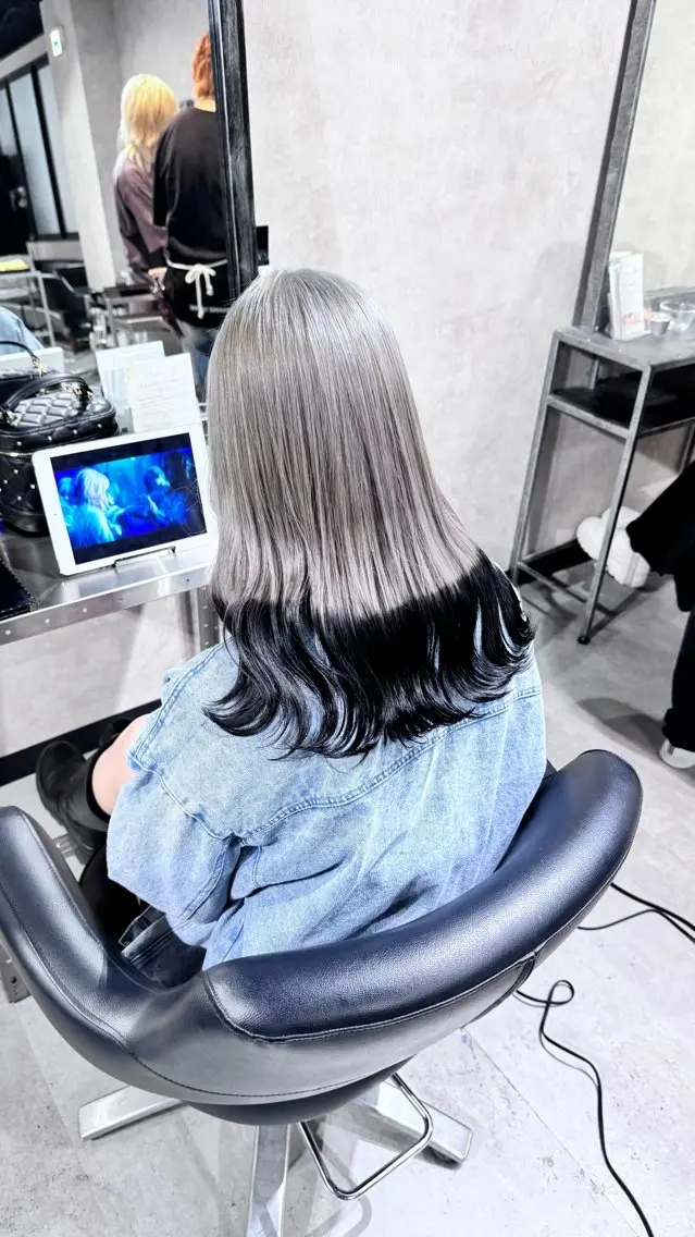 セミロング カラー 黒髪 シルバー カット ヘアカラー トリートメント B E C H I C O〔べち子〕のその他イメージ