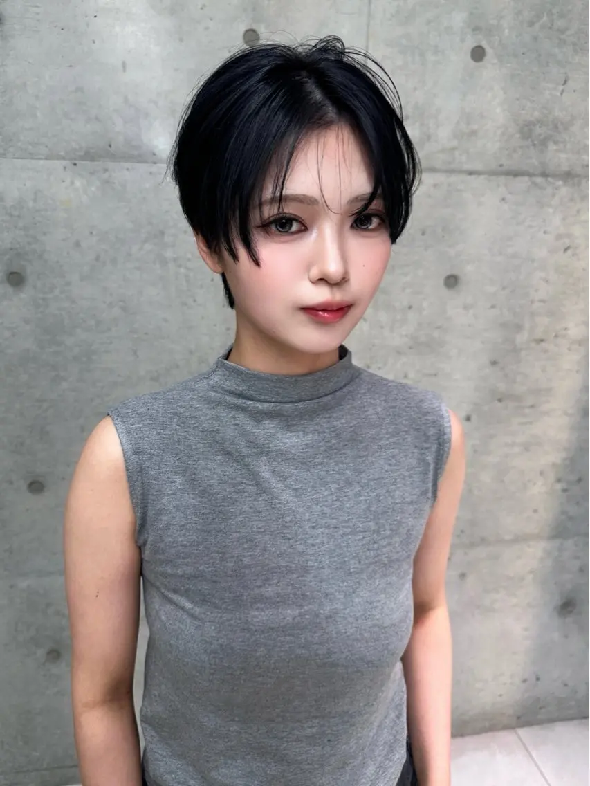 ショート カット ヘアカラー トリートメント 《髪質改善✖️オリー ブ🧸》小嶋拓也のヘアスタイル