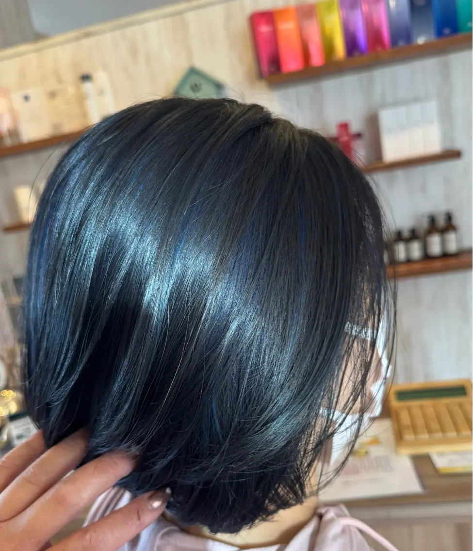 ミディアム ハイライト ヘアカラー トリートメント 古澤 あかねのヘアスタイル