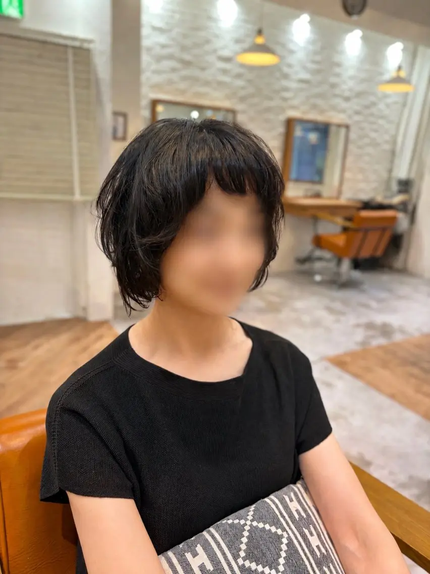 ショート メンズ カット トリートメント 松下 倫子のヘアスタイル