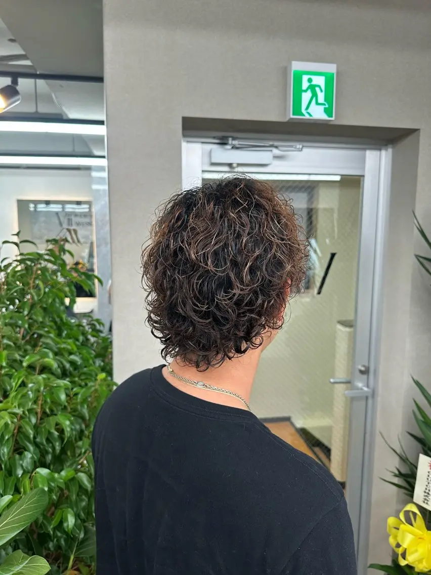 カラー パーマ メンズ 大宮/海外風パーマ 🇺🇸隼也🇪🇸のヘアスタイル