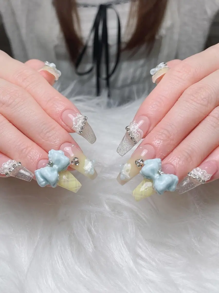 ネイル アートネイル オーロラネイル フラッシュネイル フレンチネイル ジェルネイル Sora nail 長さ出し専門店のネイルデザイン