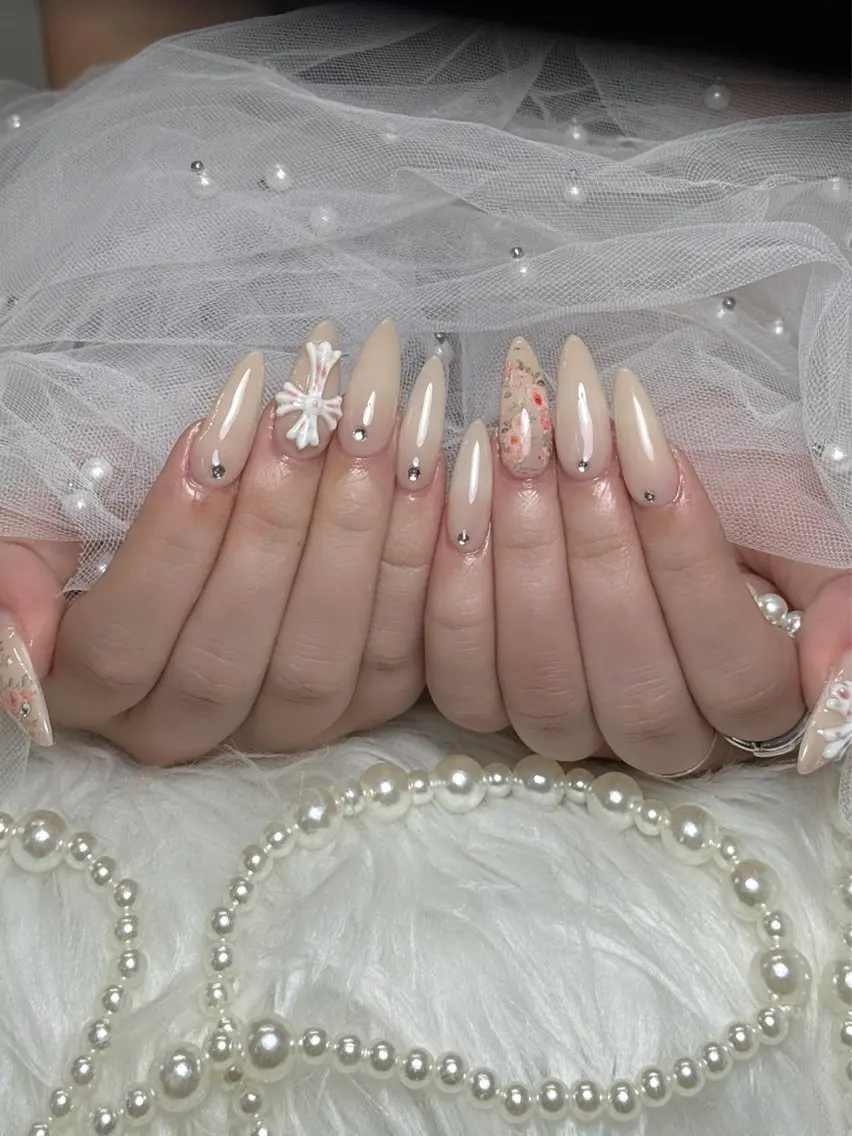 ネイル ジェルネイル 韓国ネイル シンプルネイル 夏ネイル ワンホンネイル NEM nailstudioのネイルデザイン