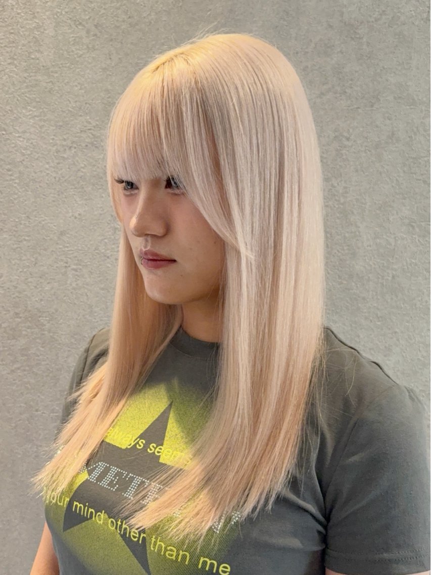 ロング ヘアカラー ブリーチなしカラー/ 艶カラー/キムラユイのヘアスタイル