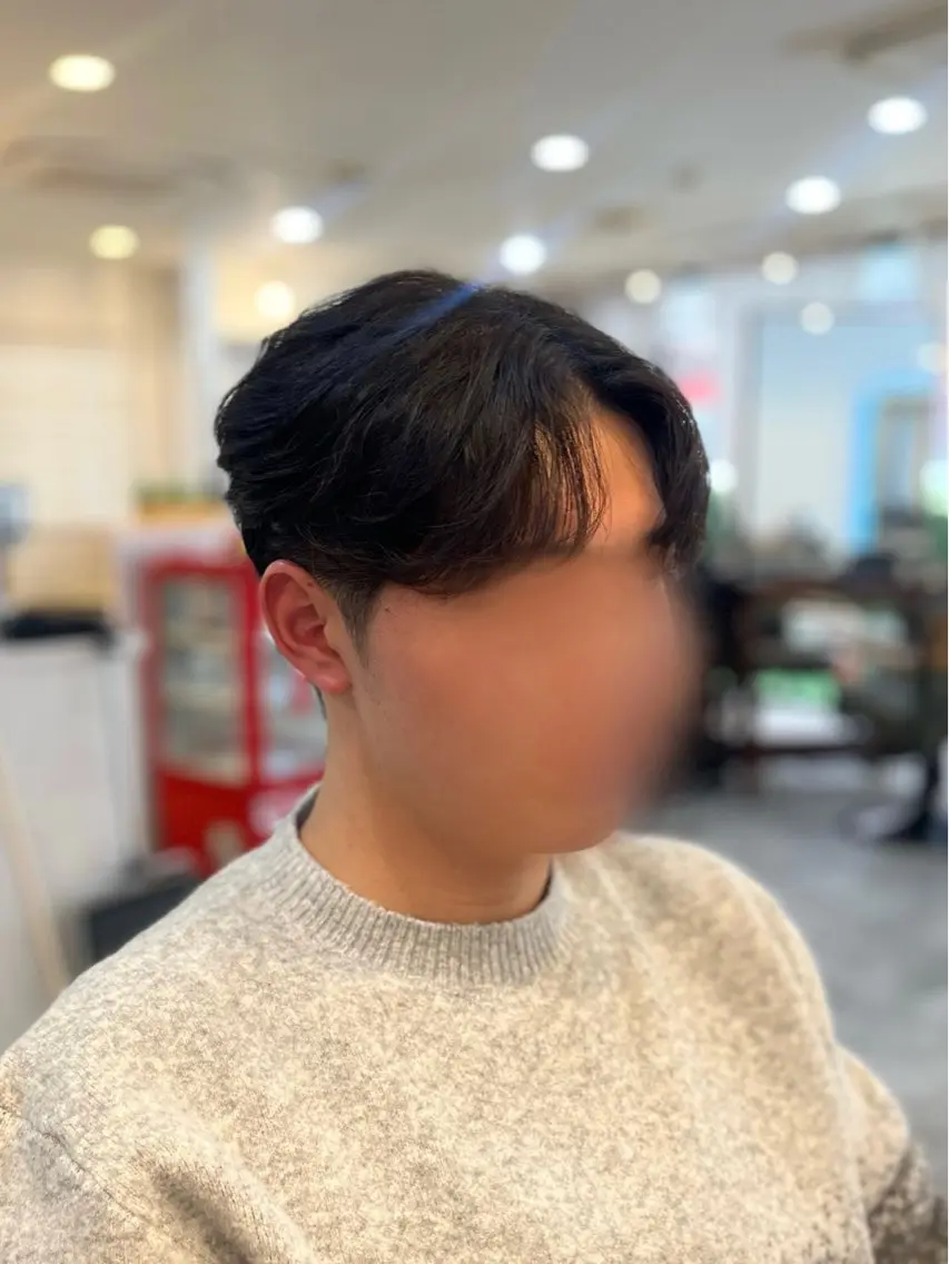 韓国メンズパーマ＋カットの写真