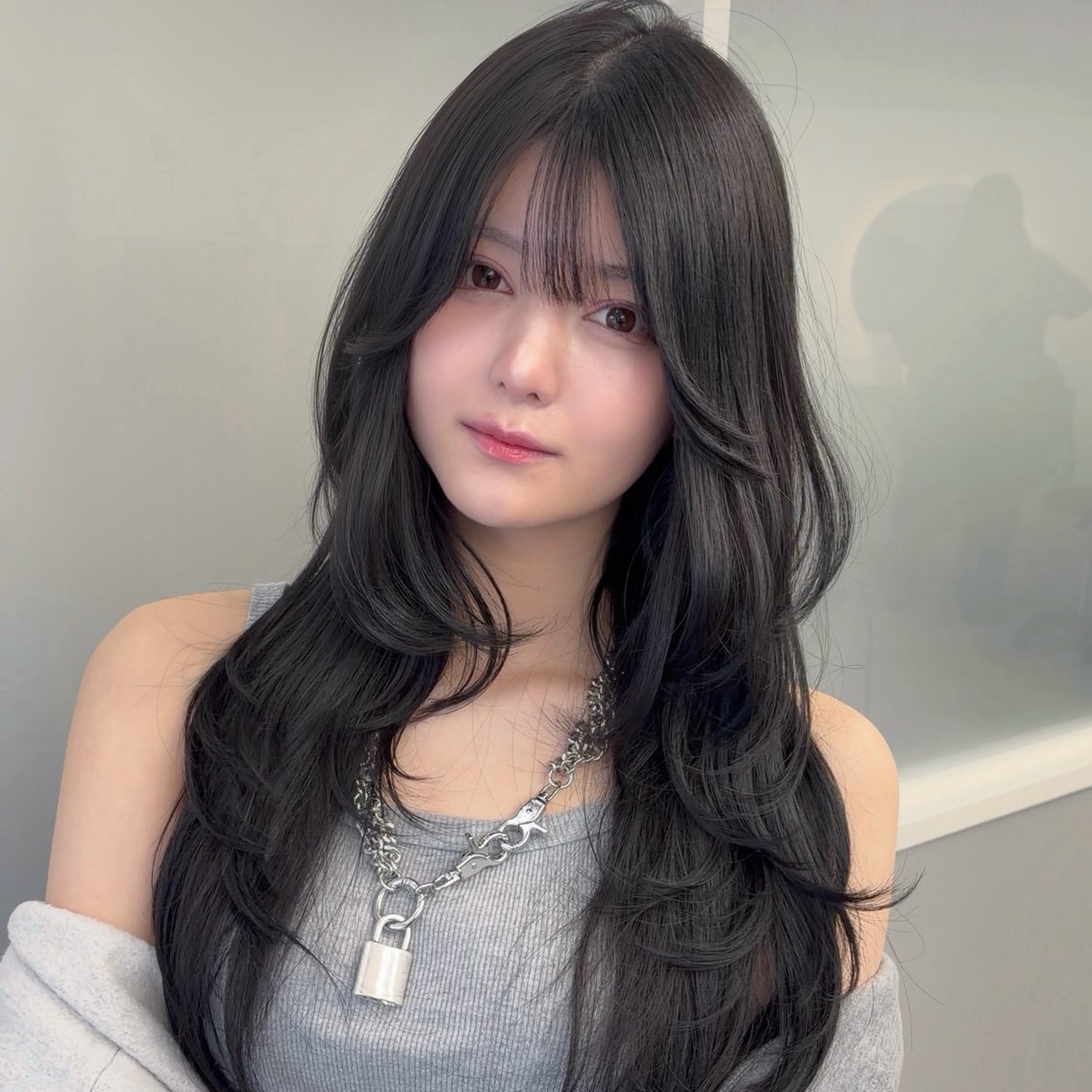 ロング 韓国風ヘア レイヤーカット 【レイヤー×透明感 カラー】mayaのヘアスタイル