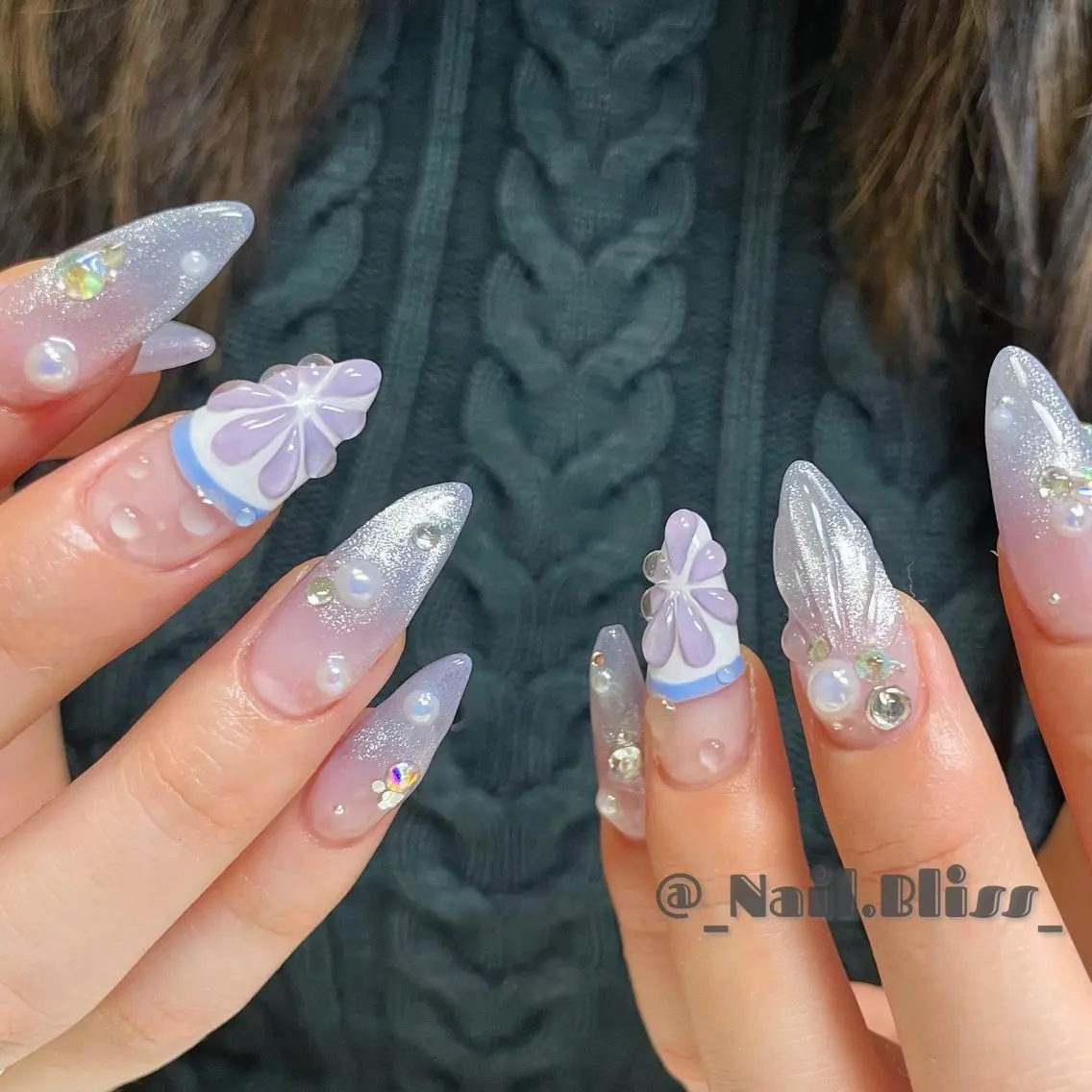 ネイル マグネットネイル 持ち込み ハンドネイル NAIL BLISSのネイルデザイン
