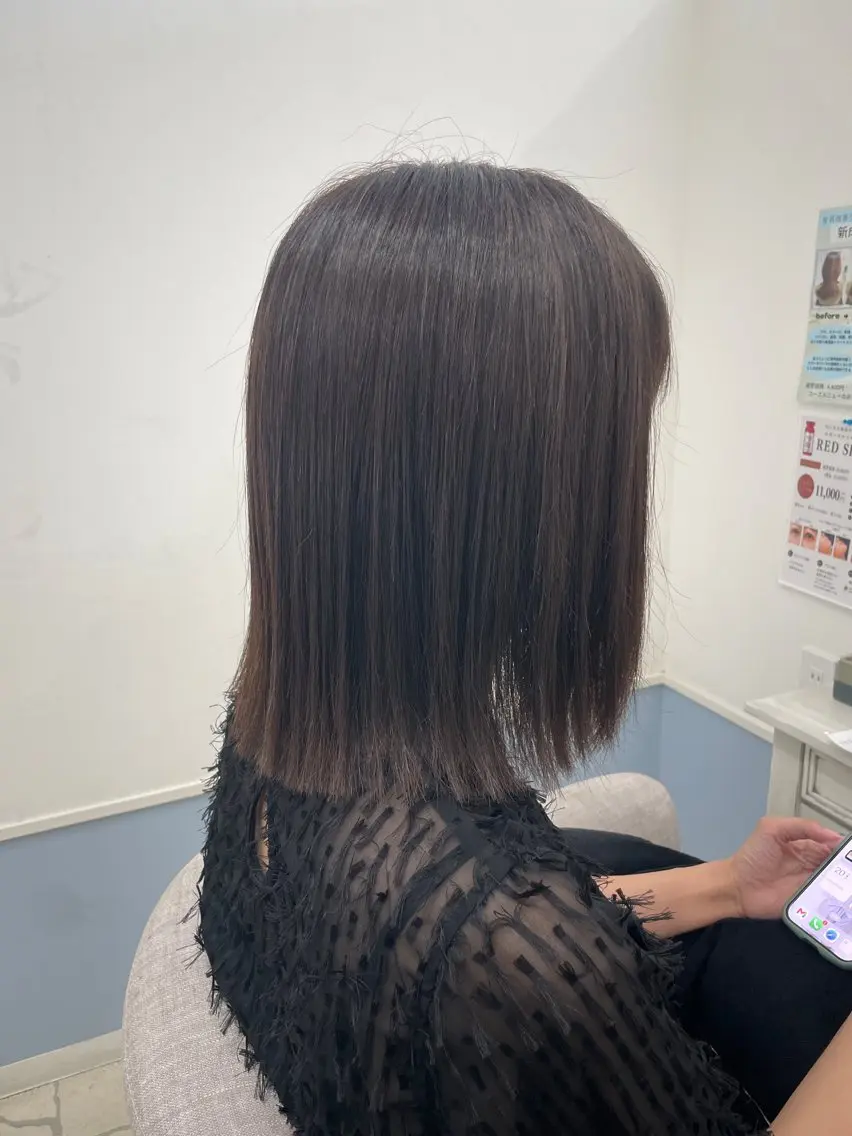 ミディアム やない ともみのヘアスタイル
