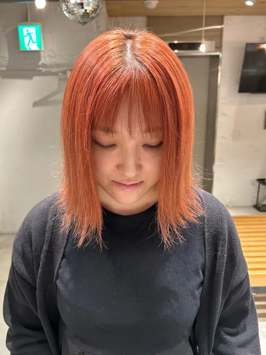 ミディアム カラー カット ヘアカラー トリートメント メンズ多数⚡ブリーチ 特化💚Acchonのヘアスタイル