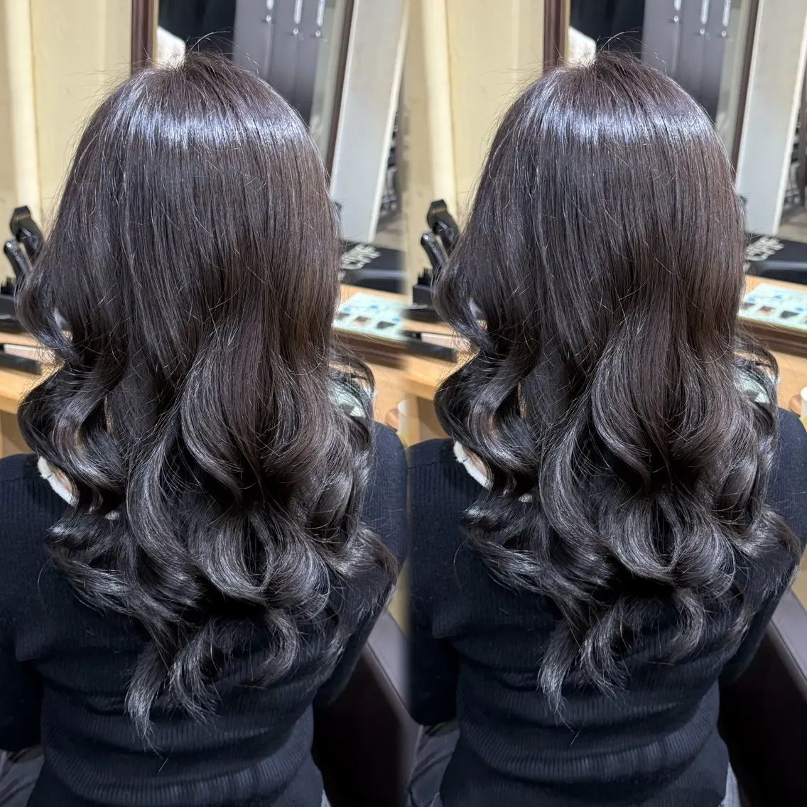 セミロング カラー ヘアカラー トリートメント ⠀ 流菜のヘアスタイル