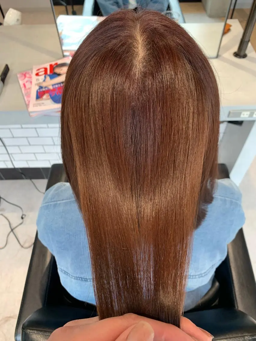 ⭐️minimo限定⭐【一番人気】カット＋艶髪縮毛矯正の写真