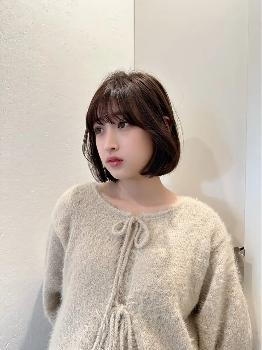 ショート カット ヘアカラー トリートメント 縮毛矯正 髪質改善 韓国風レイヤー 吉田のヘアスタイル