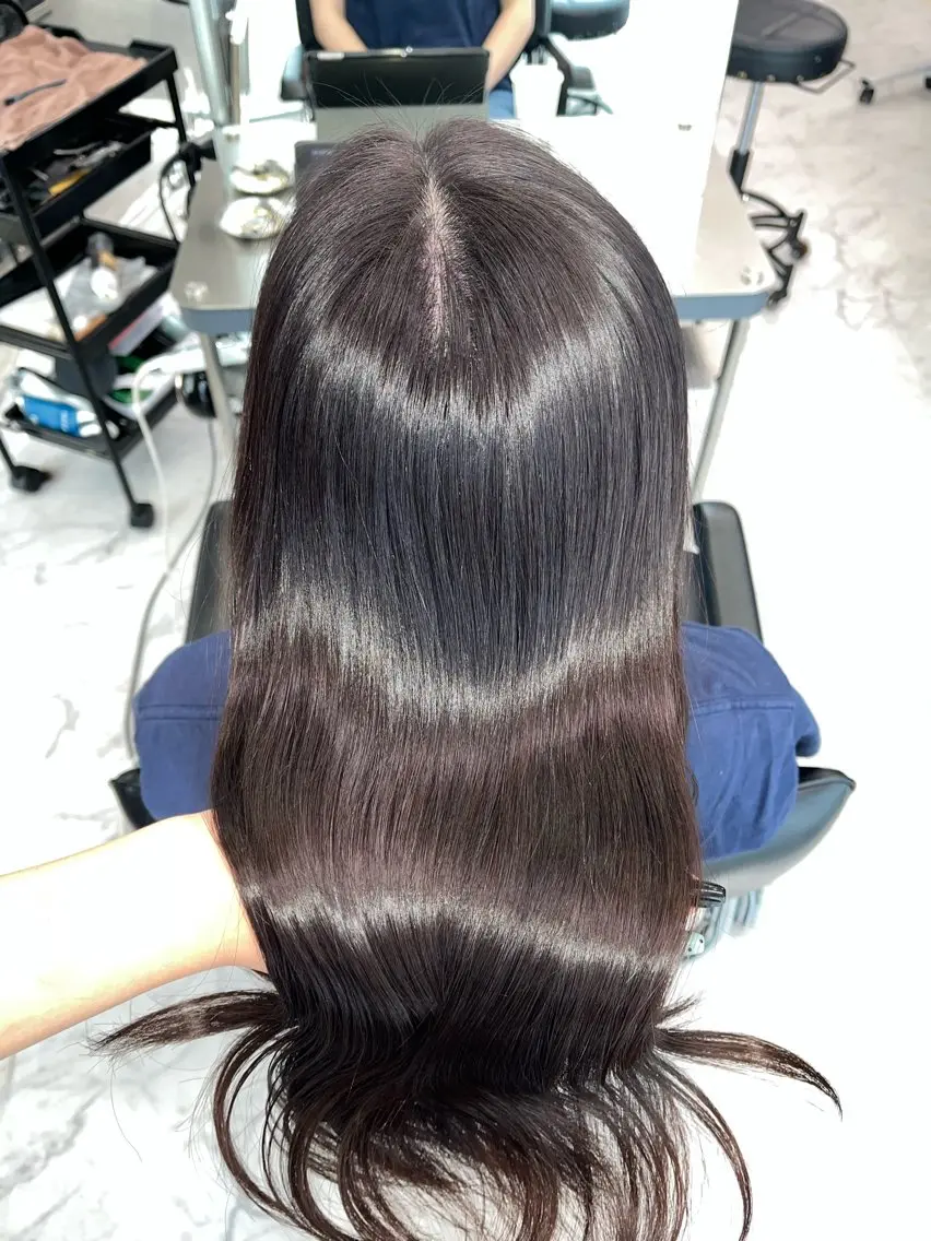 セミロング ヘアカラー トリートメント RAF／Lino 美髪矯正／暗髪カラーのヘアスタイル