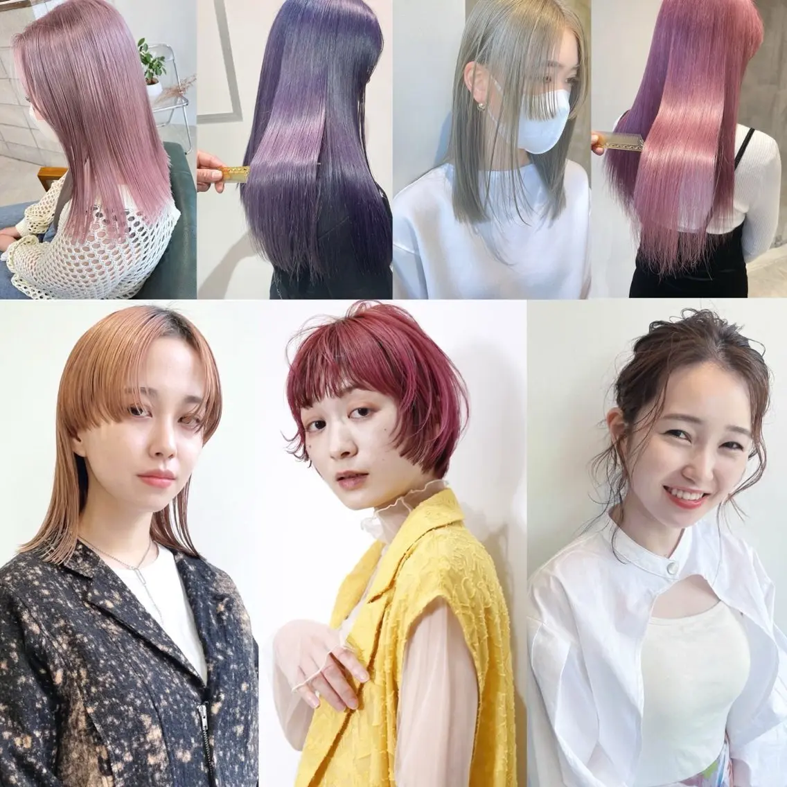 ミディアム カラー ヘアカラー ダブルカラーが得意 髙木千惺/大須のヘアスタイル