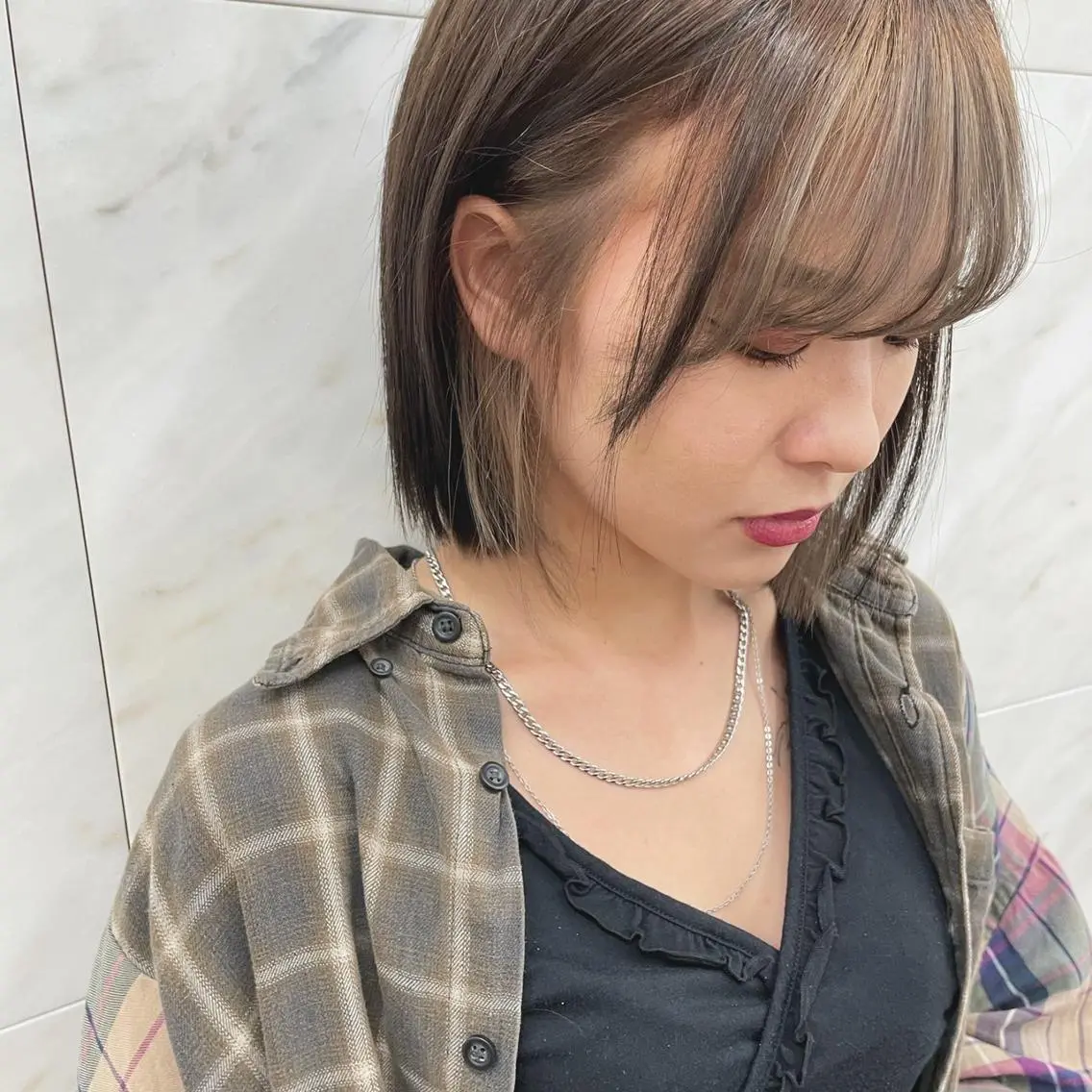 🌞💫ケアブリーチ🌞💫ダブルカラー+カット+トリートメント😊🌈の写真