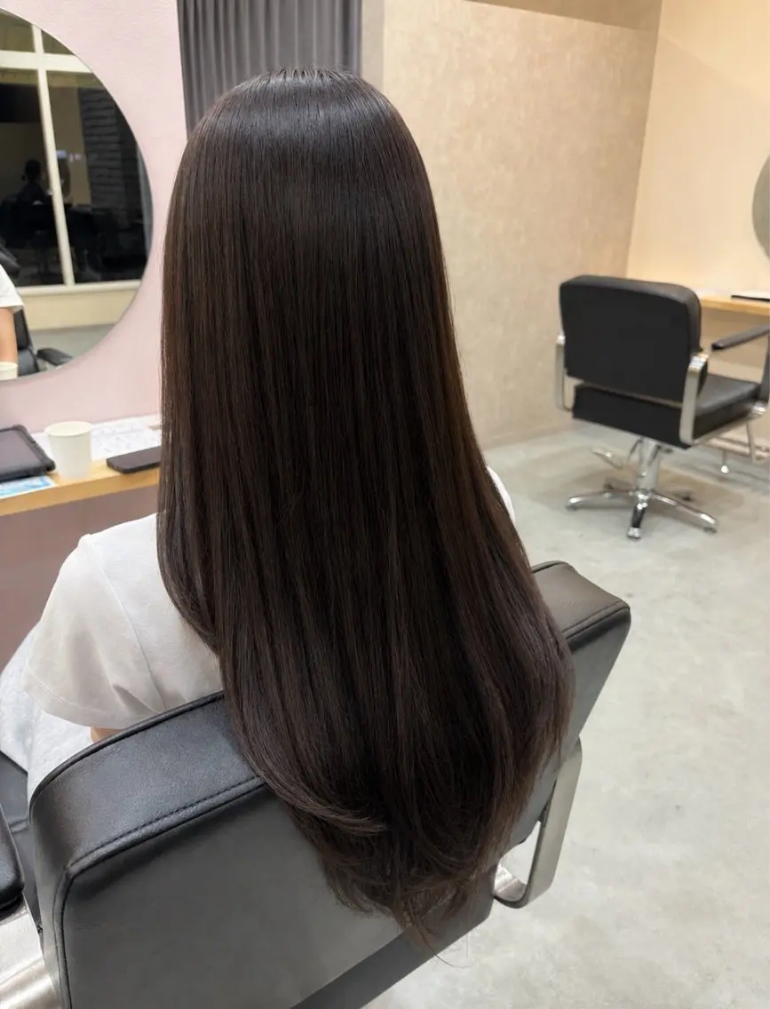 ロング カラー ヘアカラー トリートメント 透明感カラー/ 髪質改善☁️𓍼のヘアスタイル