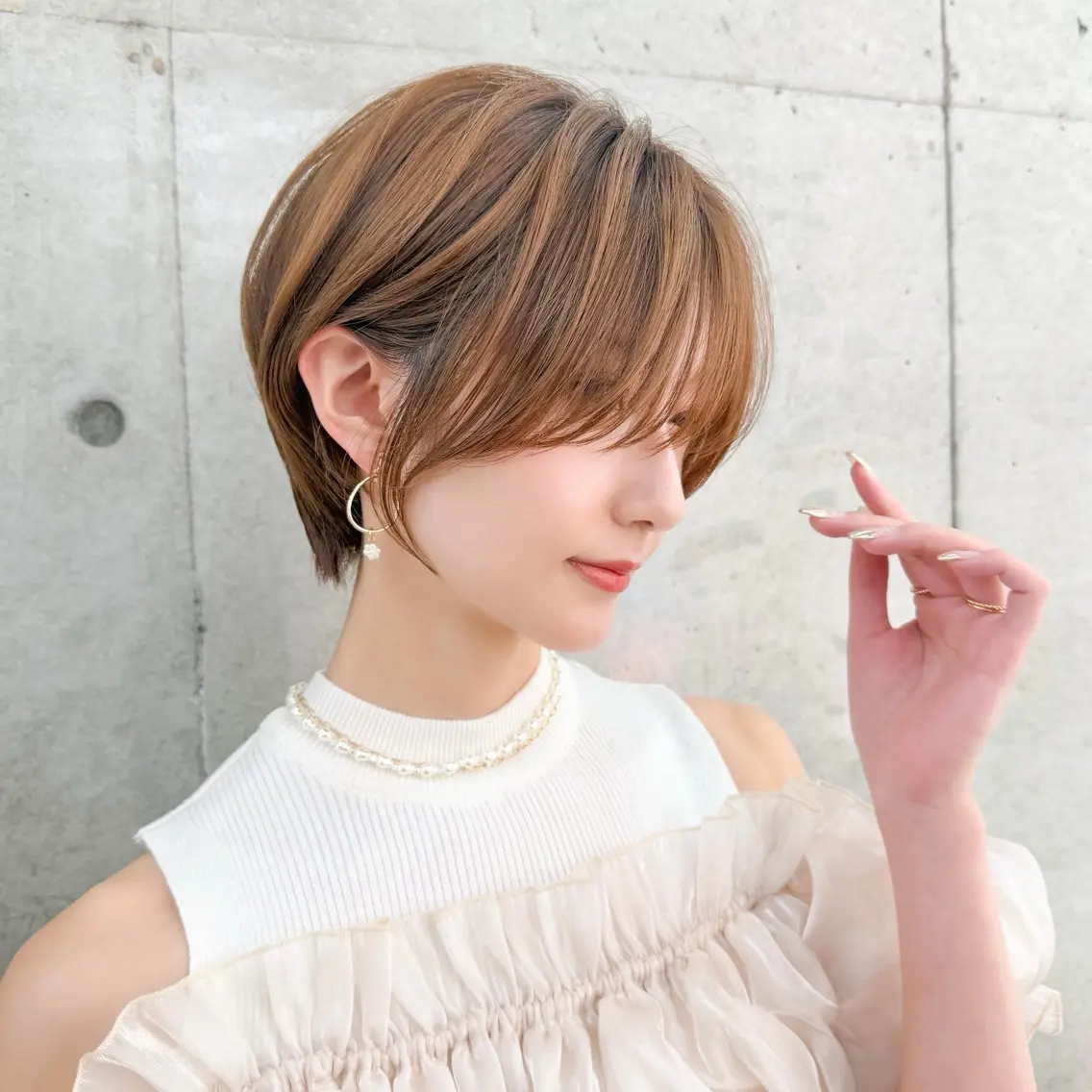 ショート カット ヘアカラー トリートメント 美髪矯正 💟Nanatsuのヘアスタイル