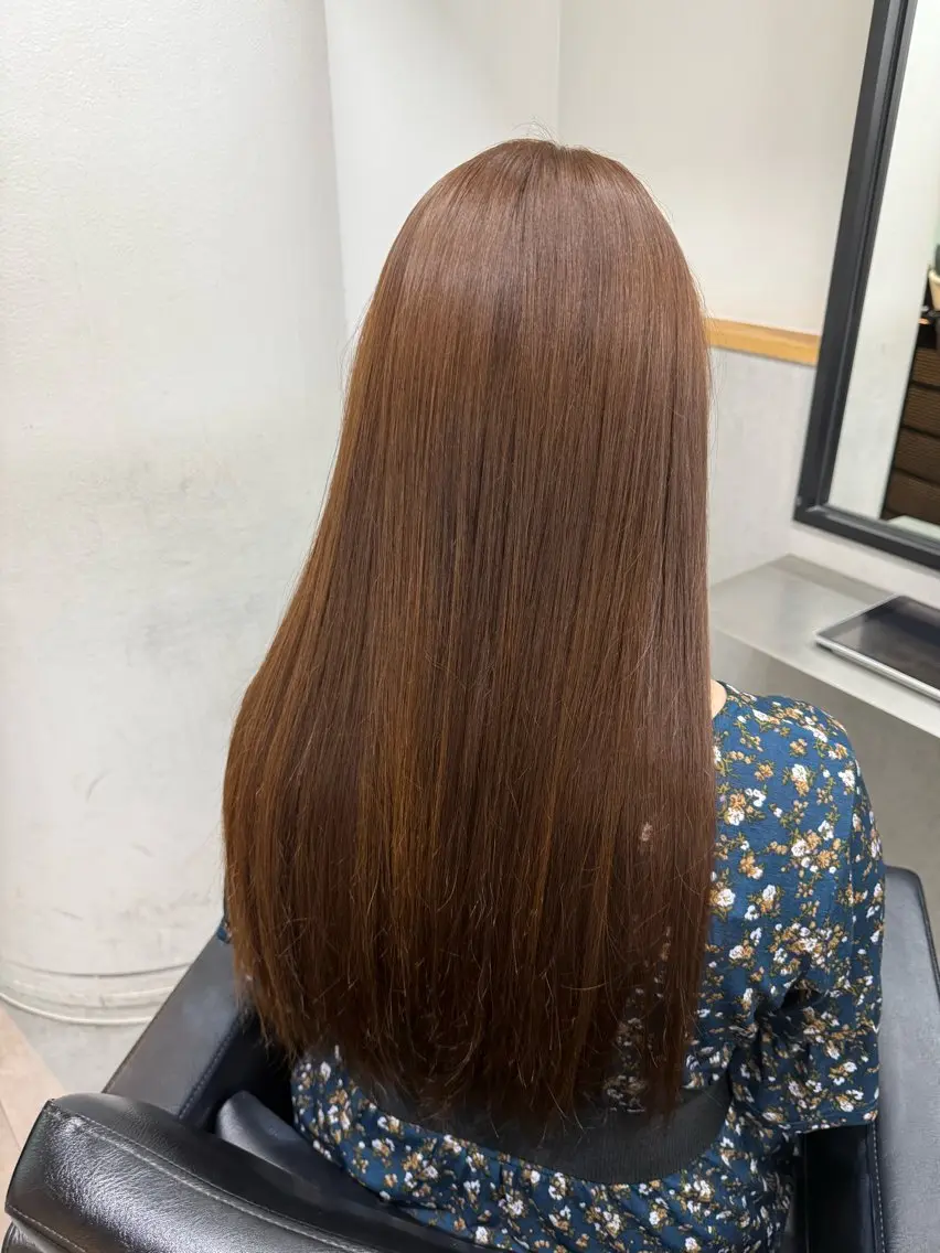ロング ヘアカラー 新宿/ベージュ/ 透明感カラー/タクマのヘアスタイル