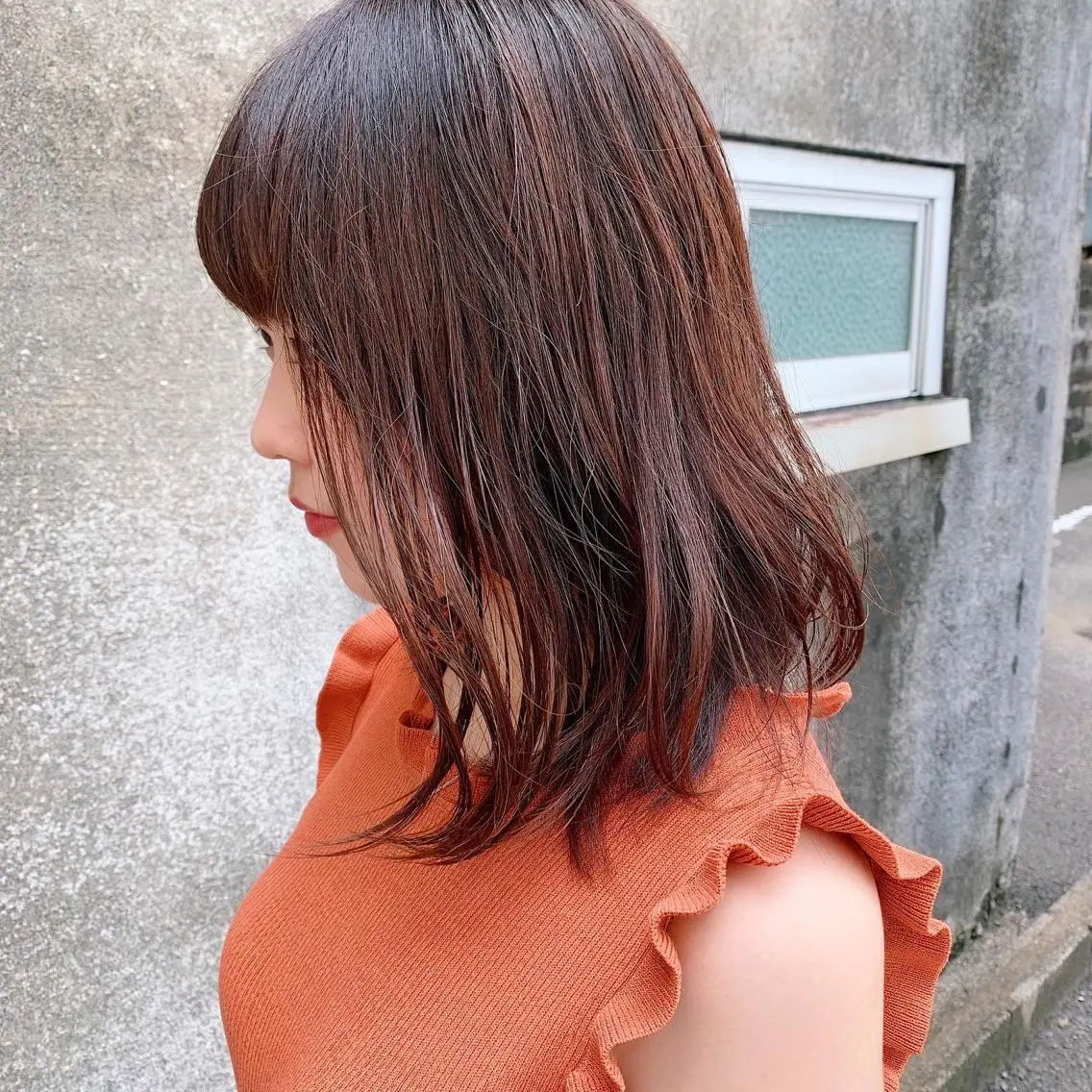 ミディアム カラー 中川 竜誠のヘアスタイル