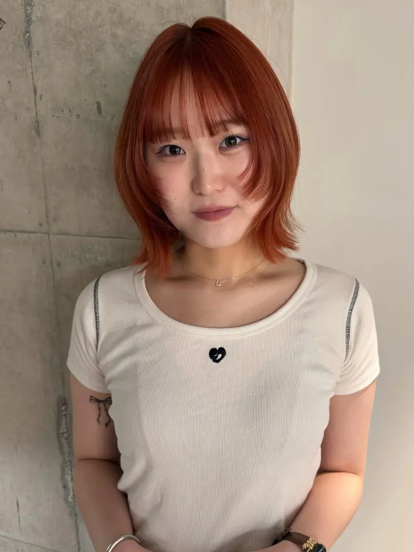 ミディアム カラー カット ヘアカラー トリートメント MIES amane(アマネ)のヘアスタイル