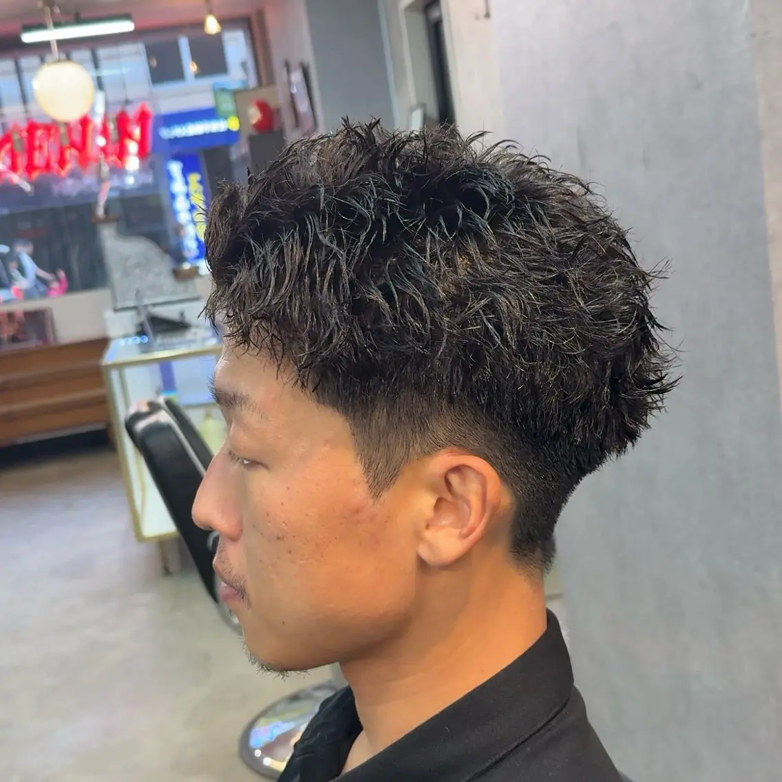 ショート パーマ ヘアアレンジ メンズ MENIN メンズ サロン 望月 涼太のヘアスタイル
