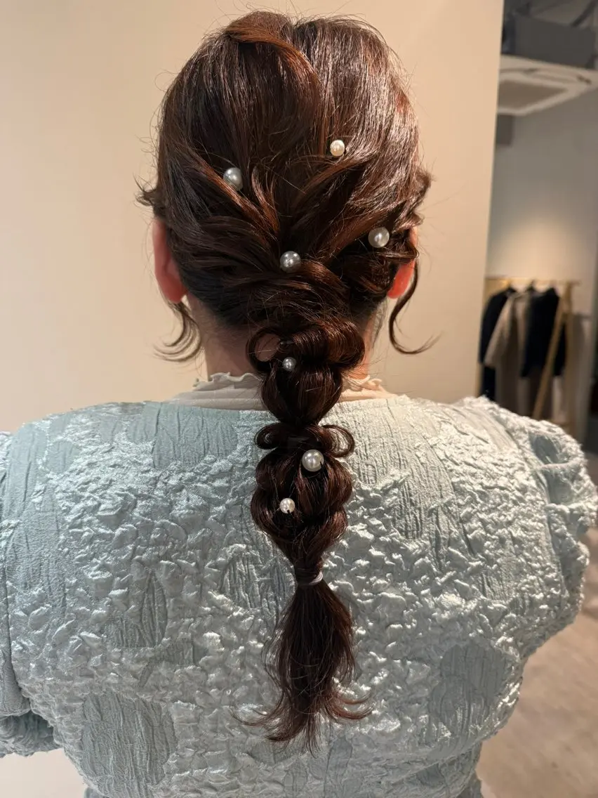 ロング ヘアアレンジ ヘアセット Connect Rumiのヘアスタイル