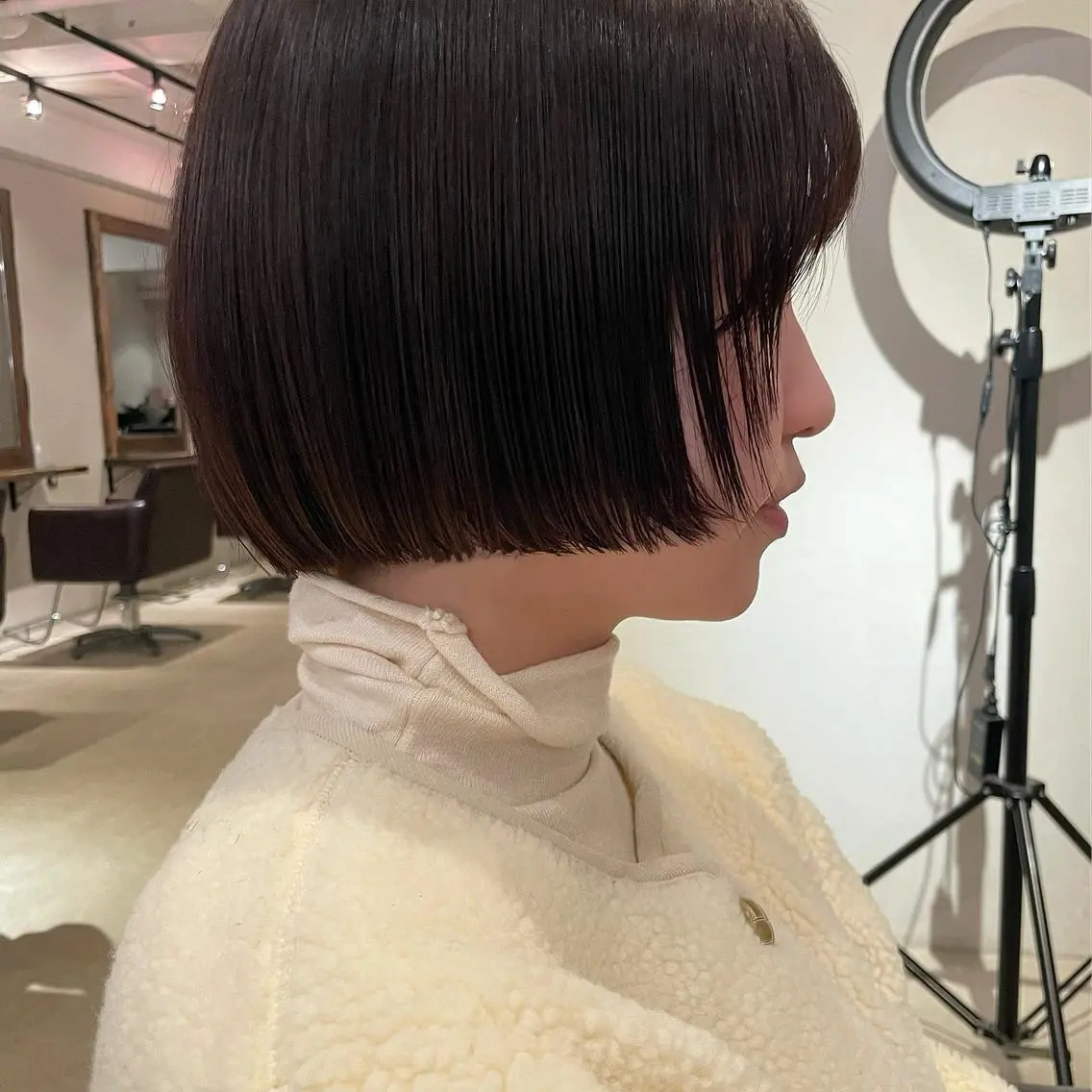 ショート minatsu 東京の技術を京都でのヘアスタイル