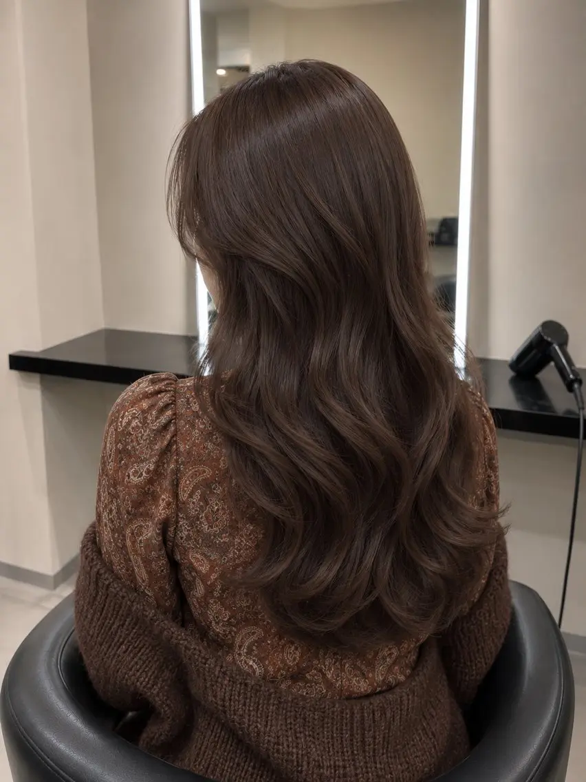 ミディアム カラー ブラウンカラー トリートメント 🌈ウルトワ水素 髪質改善naru🌈のヘアスタイル