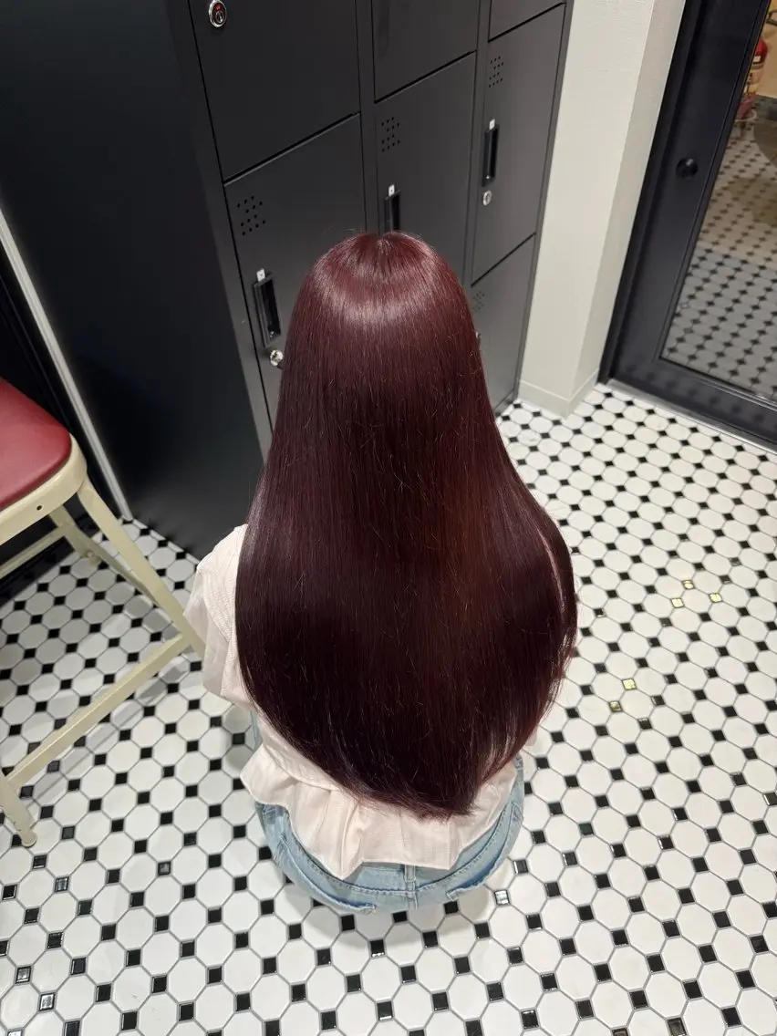 ロング カラー ヘアアレンジ ヘアカラー トリートメント ヘアセット 💗横浜美容室 💗HARUNAのヘアスタイル