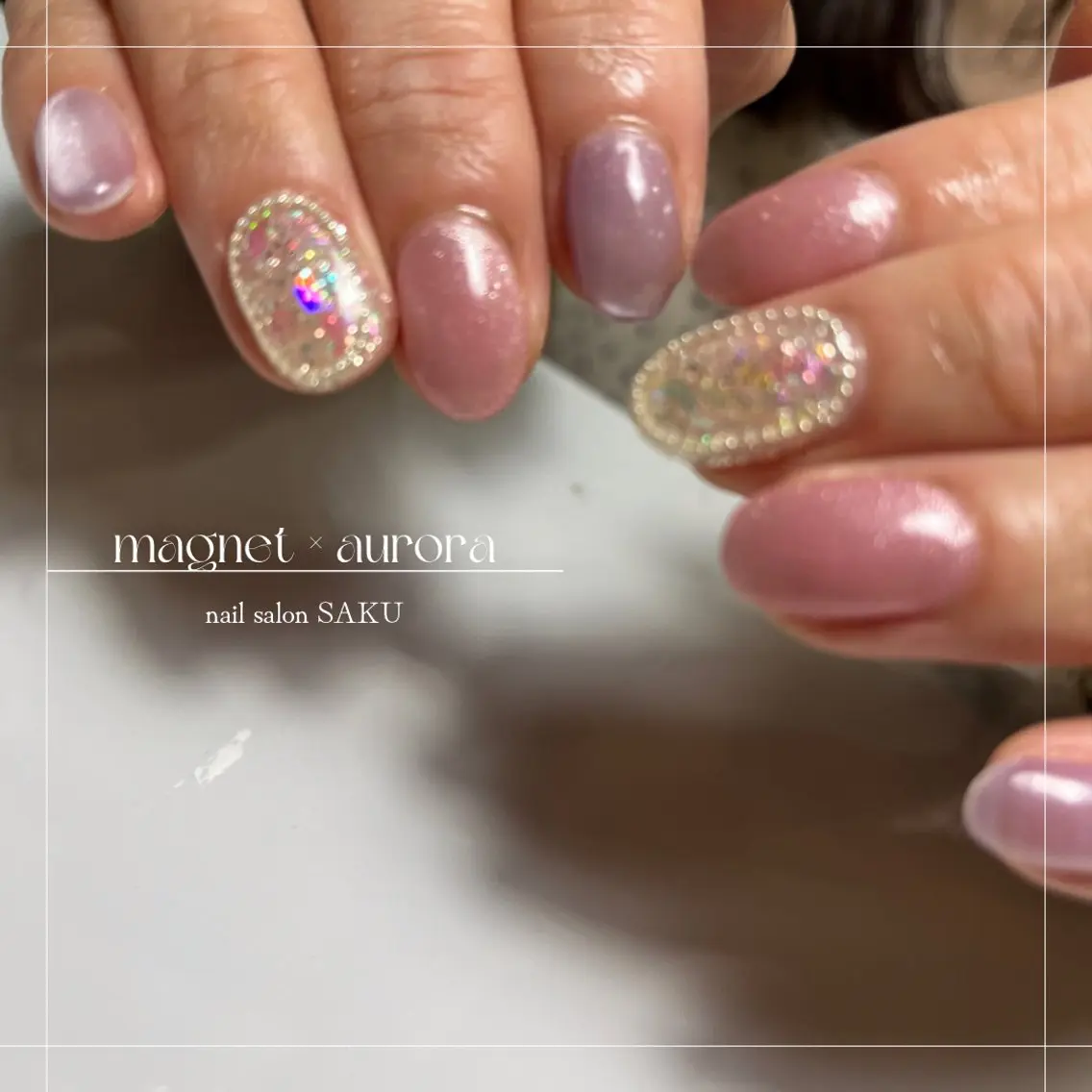 ネイル ニュアンスネイル シンプルネイル SAKU nail 作島茜のネイルデザイン