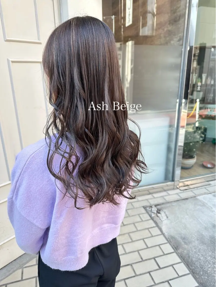 ロング カラー アッシュ ベージュカラー ブリーチ ブルーカラー ダブルカラー 🫟Blanco🫟 Color&Careのヘアスタイル