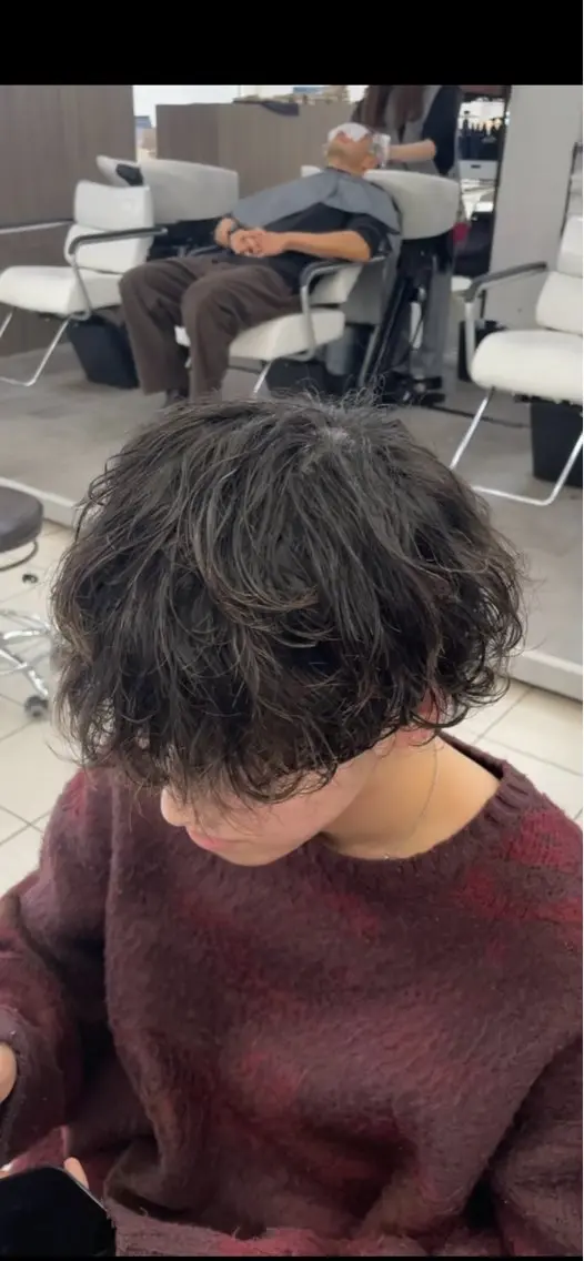 メンズ 成瀬スパイラル パーマ清水大隼のヘアスタイル