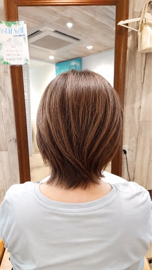 ミディアム abe mikaのヘアスタイル