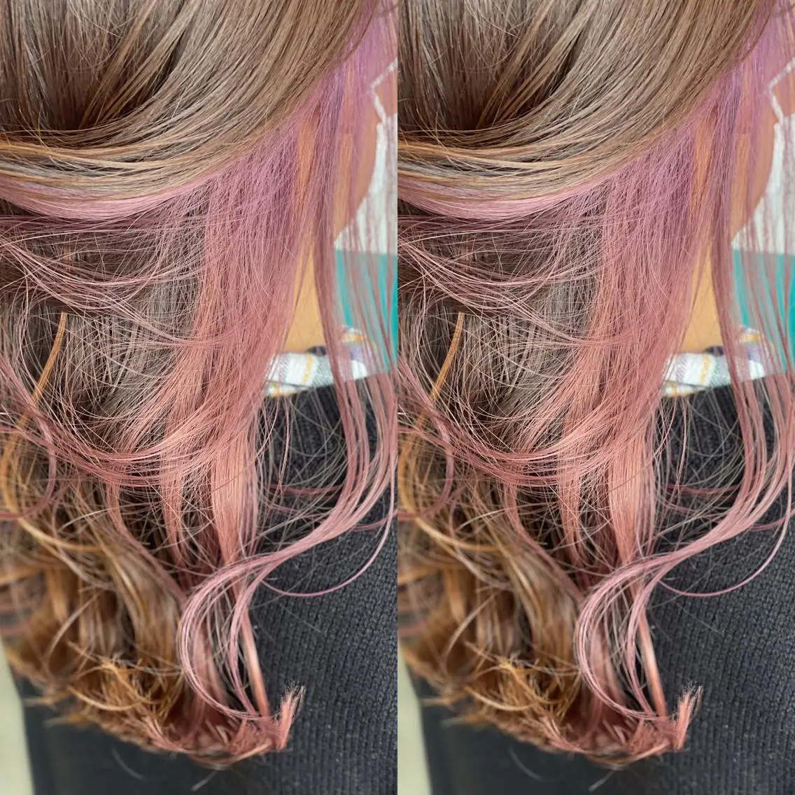 ロング カラー ピンクカラー Snaly カラー特化ページのヘアスタイル