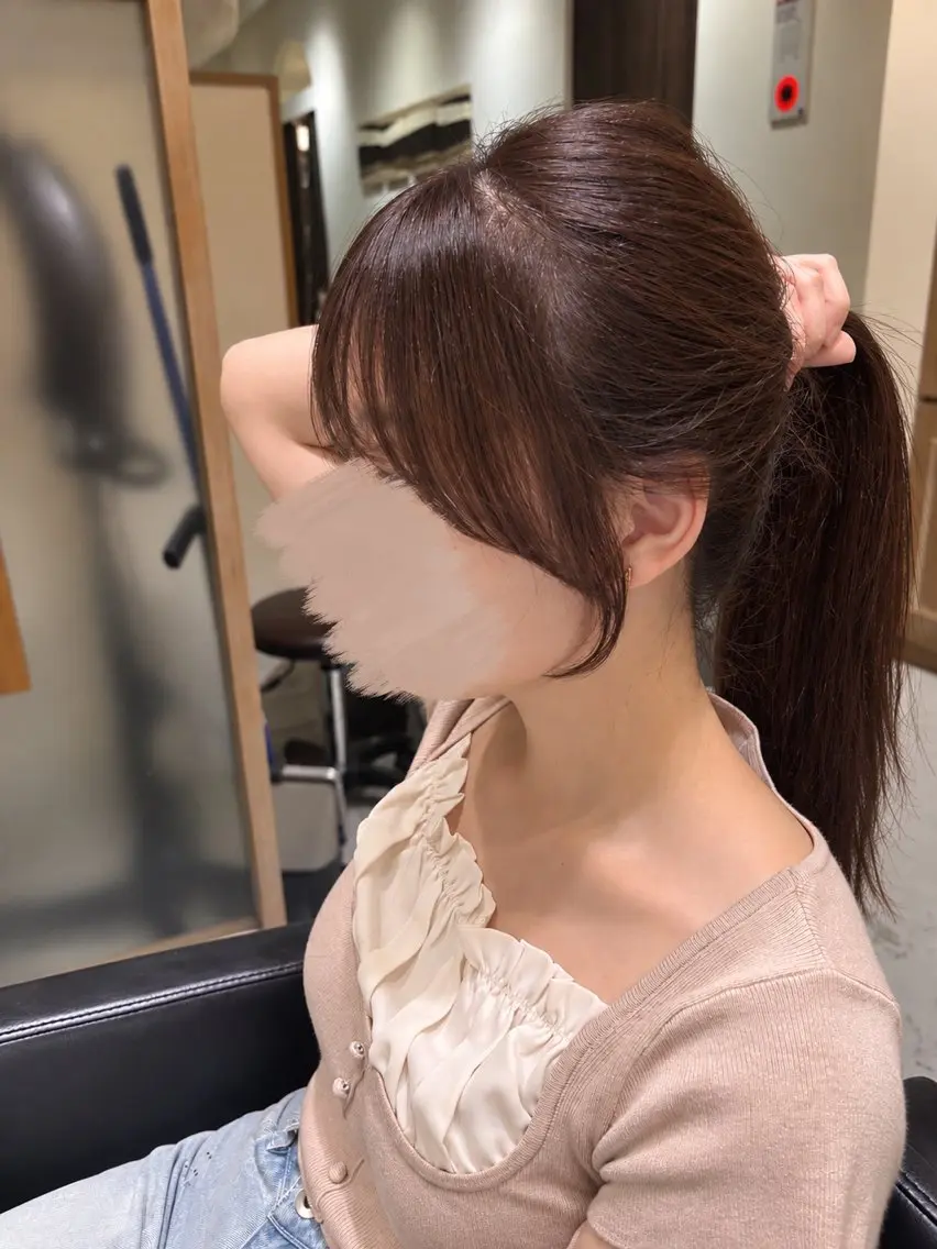 カット ヘアセット 透明感ツヤカラー/ 縮毛矯正/静岡のヘアスタイル