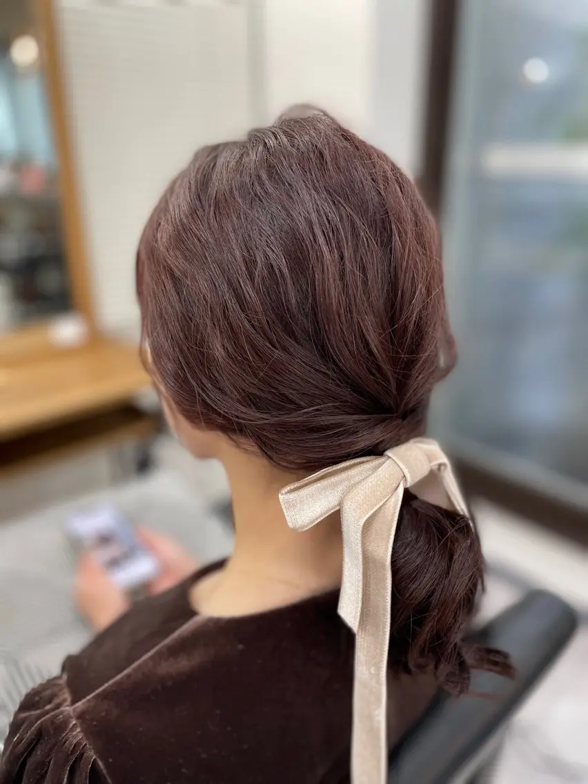 ミディアム ヘアセット OGAWA HIROKIのヘアスタイル