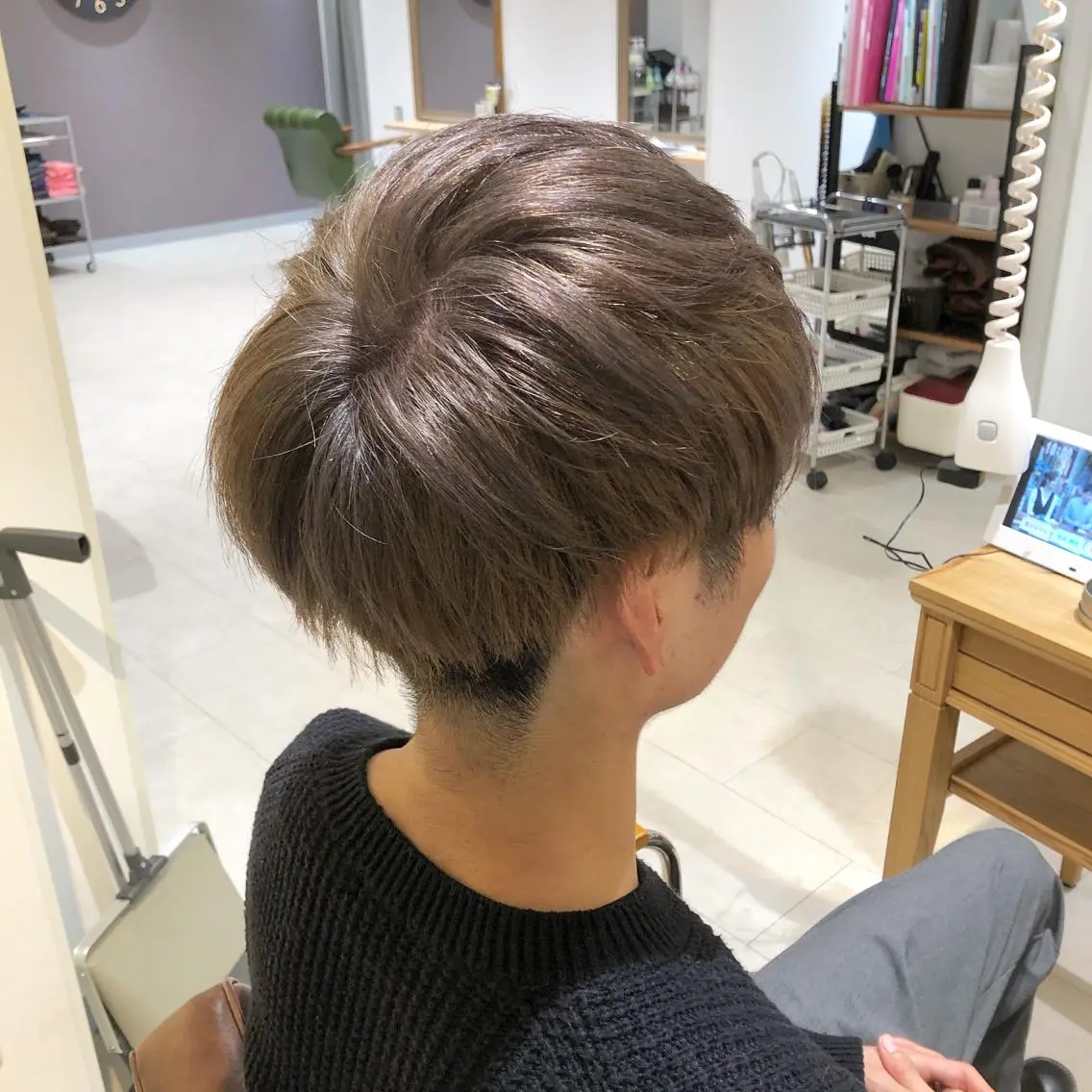 ショート カラー グレージュ 過去一の柔髪ヘア 🌿einshairのヘアスタイル