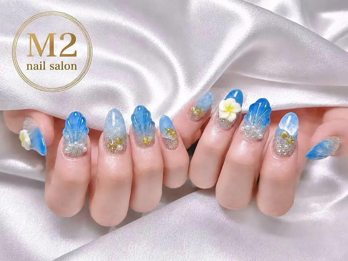 ネイル ハンドネイル 長さだし専門店 M2 rikaのネイルデザイン